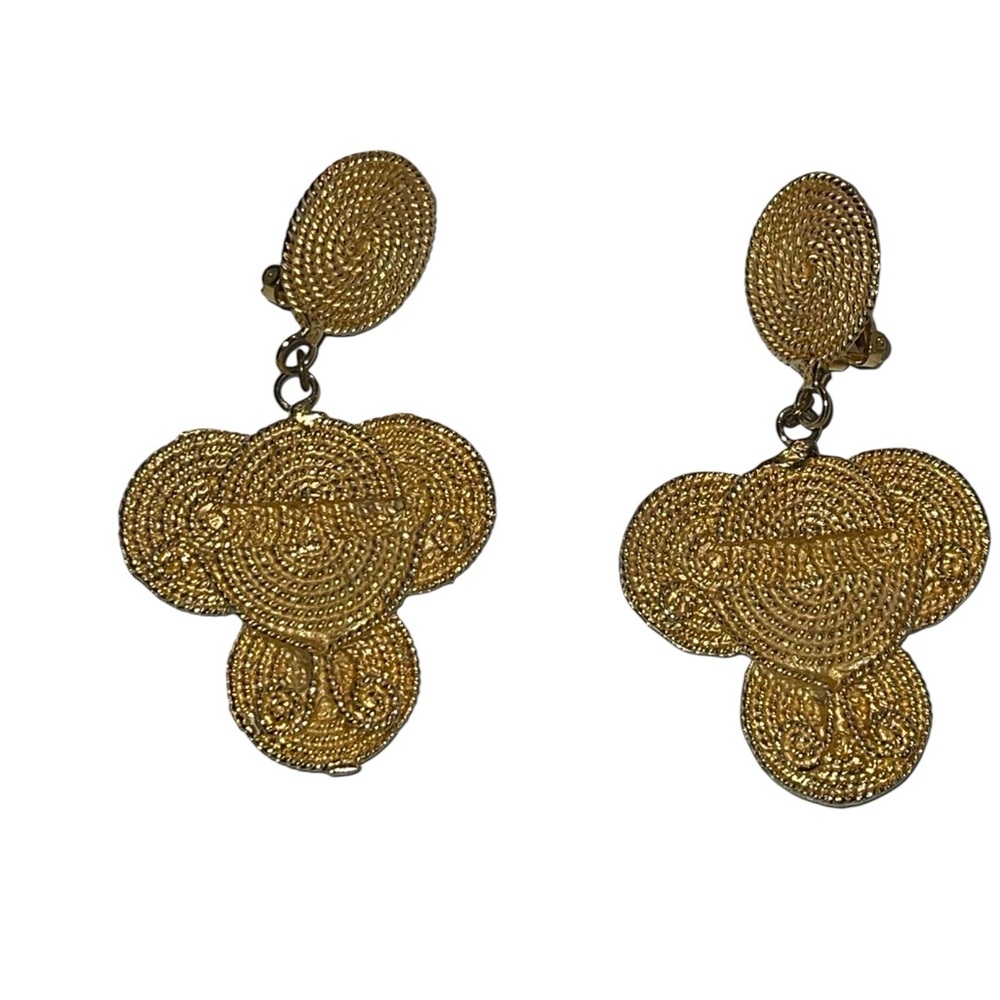 🤑🤑🤑 5 FOR $35 🤑🤑🤑 Gold Chandelier Clip On Earrings